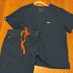 Figs Deep Reef Scrub Top&Pants